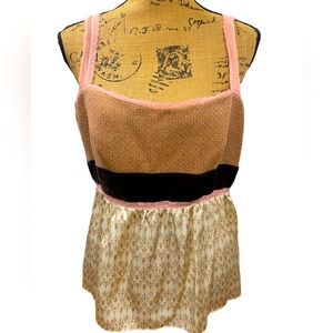 Women’s multicolored Y2K silk, velveteen, The Limited Tank Top